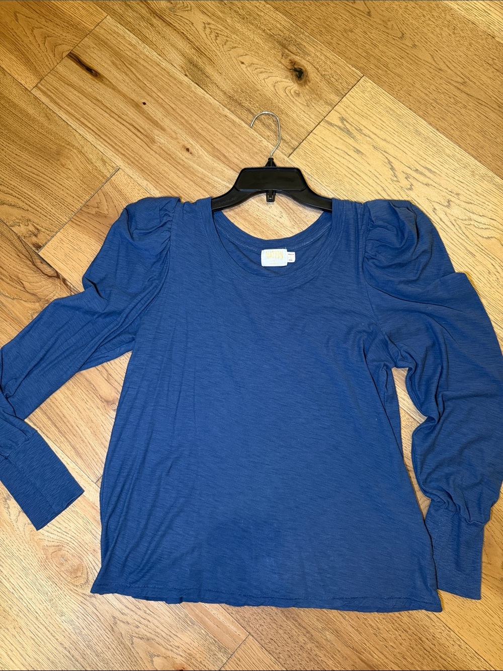 Nation LTD Women's Puff-Sleeve Long Sleeve Top - Royal Blue